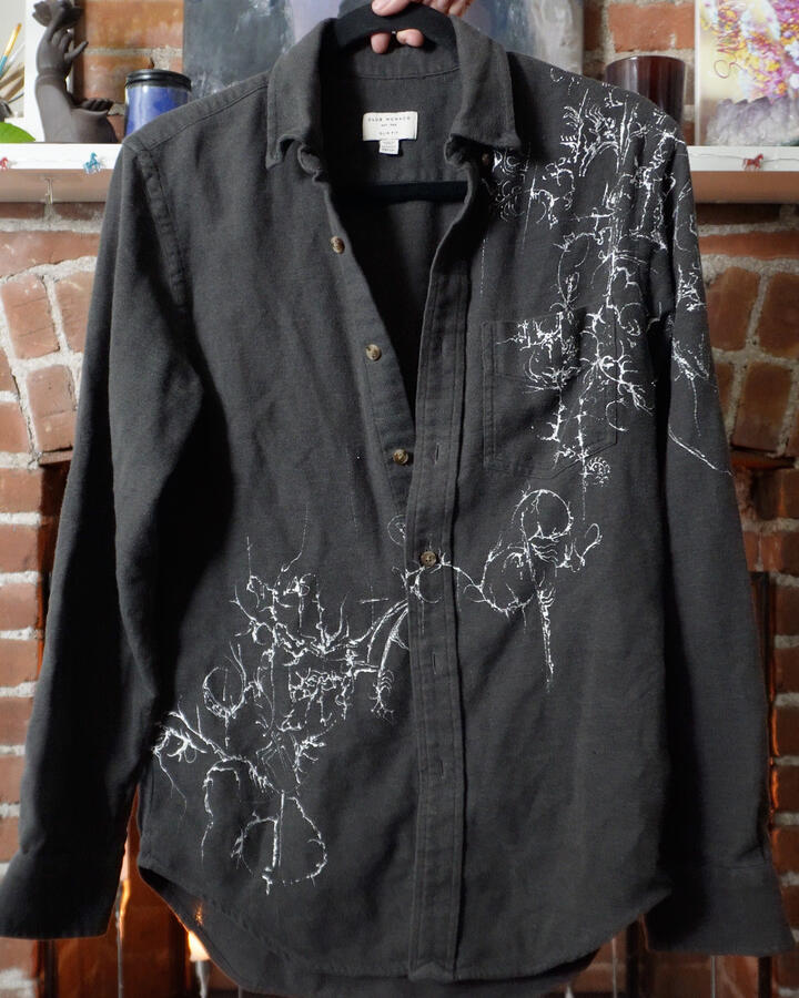 Grey Button-Up